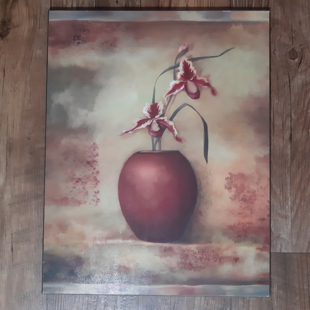 WOOD PAINTED WOOD WALL ART         c